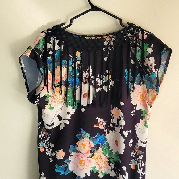 Urban Renewal Assymetric Hem Fringe Dress Size Small - Picture 3 of 9